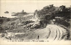VINTAGE POSTCARD Island of Brehat Small Guersido