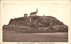 VINTAGE POSTCARD Island of Brehat Vault Saint Michel