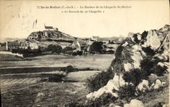 VINTAGE POSTCARD Island of Brehat the Rock of the Vault St Michel Ar Rorch of rear vault