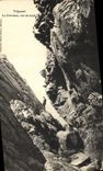 CPA Tregastel La Crevasse Vue du Fond