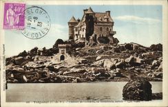CPA Tregastel Chateau de Costaeres du Stenkiewiez ecrivit Quo Vadis
