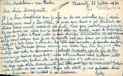 CPA Biarritz Le Rocher de la Vierge par gros temps