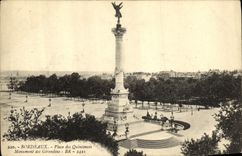 CPA Bordeaux Place des Quinconces Monument des Girondins