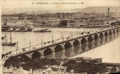 CPA Bordeaux La Pont Vue d ensemble