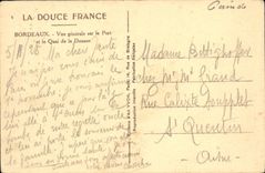 CPA Bordeaux Vue Generale sur le Port et le Quai de la Douane Bateaux