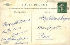 CPA Bordeaux Esplande des Quinconces et Monument des Girondins