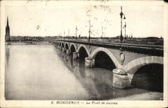 CPA Bordeaux Le Pont de Pierres