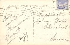 VINTAGE POSTCARD Chamonix Mont Blanc Let us work Them