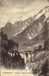 VINTAGE POSTCARD Chamonix Viaduct Sainte Marie