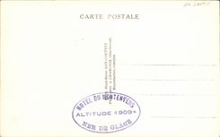 VINTAGE POSTCARD Chamonix Pasture with the foot of Mont Blanc Cows