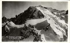 VINTAGE POSTCARD Chamonix the White MT sight of L Switches Plan