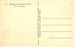 VINTAGE POSTCARD Massive of Mont Blanc the collar of the Giant
