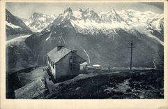 VINTAGE POSTCARD Chamonix the Chain of Mont Blanc seen of Flegere