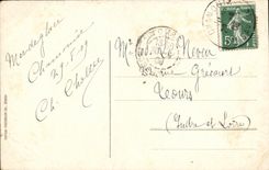 VINTAGE POSTCARD Chamonix Montanvert and sea of ice