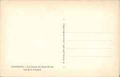 CPA Chamonix La Chaine du Mont Blanc vue de la Flegere