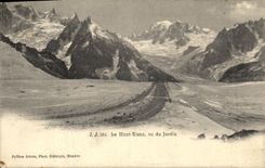 CPA Le Mont Blanc vu du Jardin
