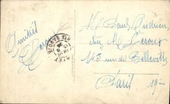 VINTAGE POSTCARD Chamonix Large Mules and Mont Blanc