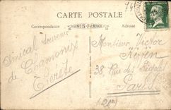 VINTAGE POSTCARD Chamonix Sea of Ice el Railroad of Montenvers