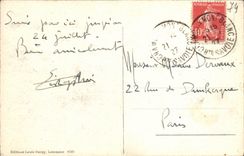 VINTAGE POSTCARD Chamonix Mont Blanc and Pyramides