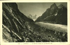 CPA Chamonix La Mer De Glace Et Le Mauvais Pas