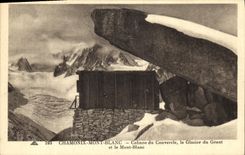 VINTAGE POSTCARD Chamonix Mont Blanc Cants lid the glacier of the giant and Mont Blanc