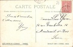 VINTAGE POSTCARD Chamonix Mont Blanc the bad step