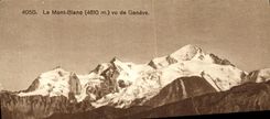 VINTAGE POSTCARD Chamonix the Mont Blanc Seen Of Geneva
