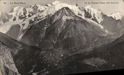 VINTAGE POSTCARD Chamonix the Mont Blanc Seen of Platais Passy