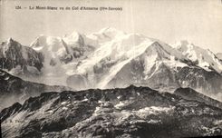 VINTAGE POSTCARD Chamonix the Mont Blanc Seen of collar D Anterne