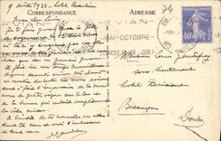 CPA Chamonix Mont Blanc Vue Generale et le Mont Blanc