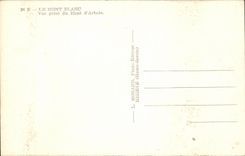 VINTAGE POSTCARD the Mont Blanc Seen from of the Mount D Alpine laburnum