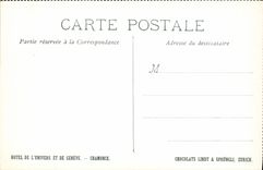 VINTAGE POSTCARD Hotel of L Universe and Geneva Chamonix