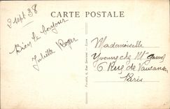 VINTAGE POSTCARD Thonon Les Bains the Port Boat