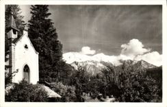 VINTAGE POSTCARD Servoz Vault of the Lake and Mont Blanc