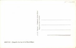 VINTAGE POSTCARD Servoz Vault of the Lake and Mont Blanc