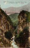 CPA Cusy Route d Aix les Bains en Bauges Le Pont de l Abime sur la Cheran