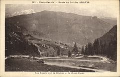 VINTAGE POSTCARD Laces on Giottaz and Mont Blanc