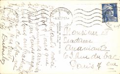 VINTAGE POSTCARD Thonon les Bains the Lake Leman and L Hotel of the park