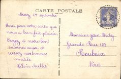 VINTAGE POSTCARD High Savoy Servoz and the chain of Mont Blanc