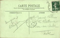 VINTAGE POSTCARD Thonon les Bains swans