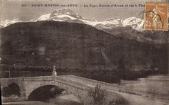 CPA Saint Martin sur Arve Le Pont Pointe d Arreu et les 4 tetes