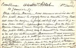 VINTAGE POSTCARD Combloux the Bell tower And the Needles De Varens