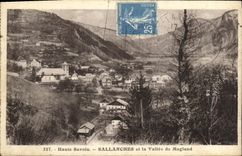 VINTAGE POSTCARD Sallanches and the Valley of Magland