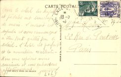 CPA La Plage Et Les Montages Du Chablais Excenevex