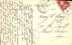 VINTAGE POSTCARD Binic the Pier by wind D Is Sailing Boat