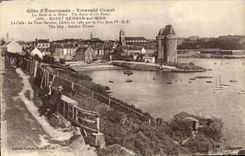CPA Saint Servan sur Mer La cale La tour Solitor