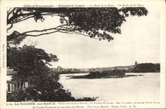 CPA La Vicomte Sur Rance Embouchure de la RAnce Sur le rocher statue de Notre Dame de Toute puissance protectrice marins
