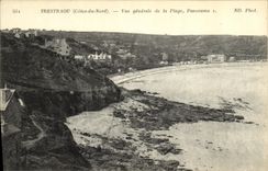 CPA Trestraou Vue Generale de la Plage Panorama