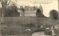 CPA Chateau de Saint Jean Kerdaniel entree Gaingamp et Chatelandren