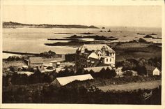 CPA L Arcouest L Hotel Le Barbu Vue Generale prise du Roc hou